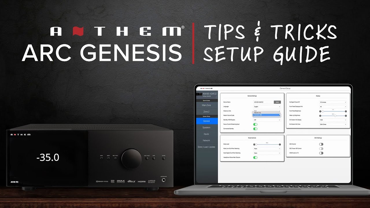 Guide de configuration Anthem ARC Genesis Trucs et astuces pour les processeurs de son surround AVM et les rcepteurs MRX