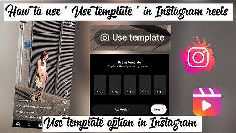 How to use template in Instagram reels • Use template option in Instagram • Use template on ig reels