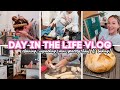 DAY IN THE LIFE VLOG // unpacking, cleaning, mini grocery haul &amp; baking!