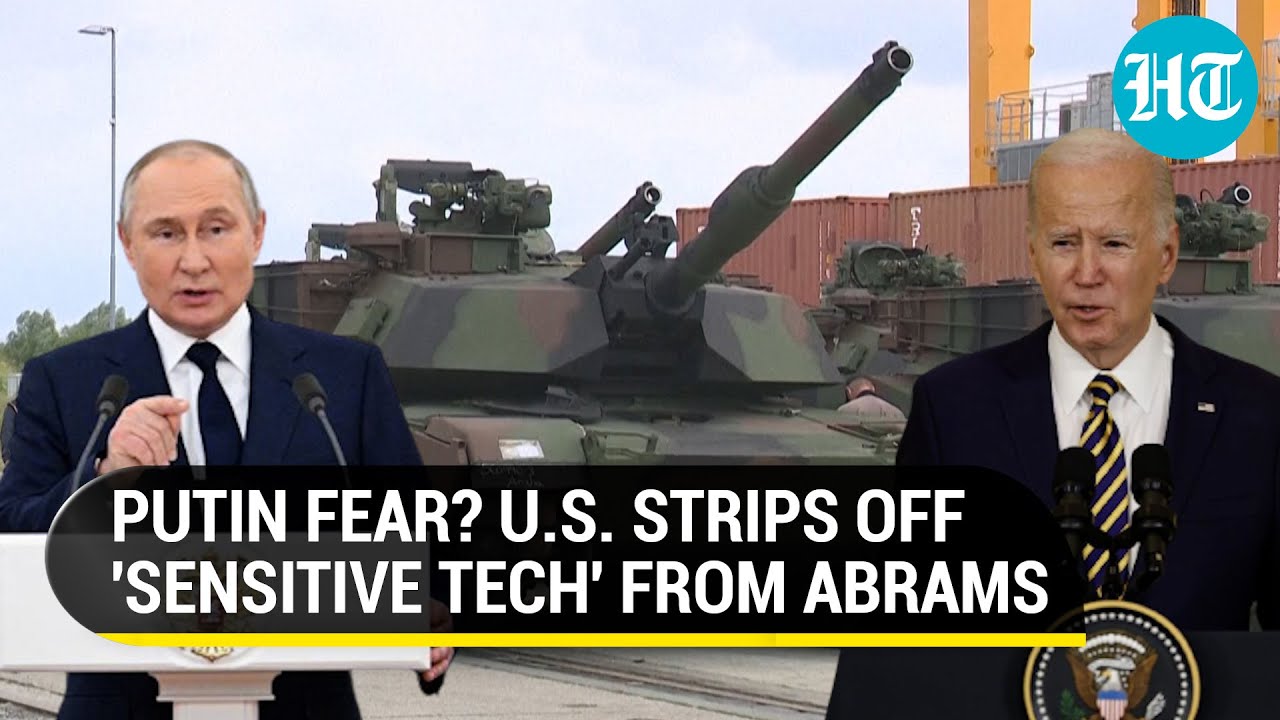 U.S. Fears Abrams Tanks Capture By Russia Even Before Delivery?; 'Sensitive  Tech Stripped Off' - YouTube