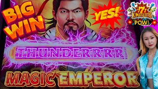 BIG WIN! "THUNDER EMPIRE - MAGIC EMPEROR" #casino #slotmachine #bonus #gambling #slots #bigwin #win