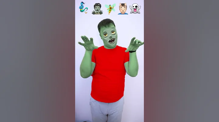 Emoji Challenge - Cartoon characters 🧞‍♂🧟‍♂🧚‍♂💆‍♂👻 #shorts by Happiki