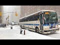 ⁴ᴷ⁶⁰ New York City Winter Snowstorm Walk ⛄6th Avenue, Midtown Manhattan - ASMR (February 18, 2021)