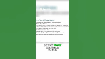 Cisco ISE Device Authentication Explained #CiscoISE #8021X #NetworkSecurity #SCOR #CiscoTraining