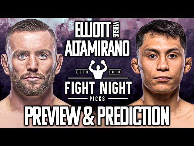UFC Fight Night: Tim Elliott vs. Victor Altamirano Preview & Prediction