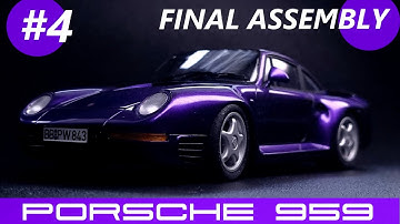 Porsche 959 Tamiya 2⃣4⃣0⃣6⃣5⃣🏁 PART 4 final assembly 🚀 kit for beginners #asmr