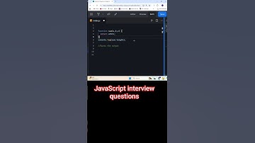 JavaScript interview questions #javascript #coding #shorts #programming #webdevelopment
