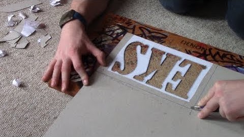 HOW TO MAKE A SIMPLE LETTER STENCIL