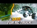 Skis for Ultra4 rc truck | Build, Bash and Fun in snow on paddle tires