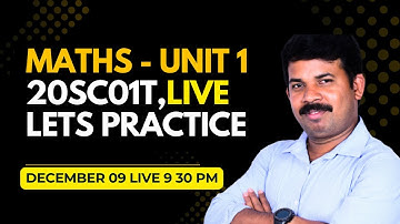 20SC01T Maths live Practice with me - Question paper - 40 marks