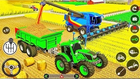 Real Tractor Farming Simulator 2024 - Harvester Tractor Driving - Android Gameplay