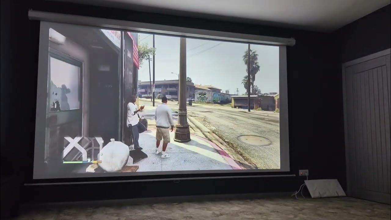 проектор Wanbo Projector X5 + xbox series s на экране 150 дюймов ( 150 ...