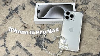 iPhone 15 Pro Max White Titanium 🤍