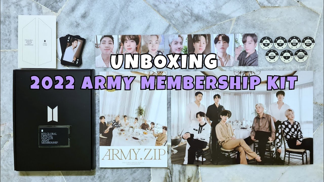 アイドル BTS WINTER PACKAGE & ARMY MEMBRSHIP KIT BTS 9th ARMY Membership Kit (2022/2023) UNBOXING (ASMR) - YouTube