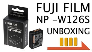 Fuji Film NP-W126S Battery Unboxing