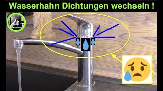 Einhandmischer undicht - Dichtung wechseln ✅ Wasserhahn reparieren | Küchenarmatur reparieren #diy