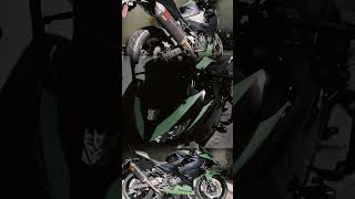 💜💚🖤 #kawasaki #ninja400 #aesthetic #moto #motorcycle #modified #tuning #biker #kawasakininja #edit