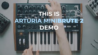Arturia Minibrute 2 Analog Synth Demo | No Talking
