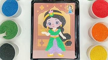 🎨 Tô Tranh Cát Công Chúa Mùa Xuân Trong Lâu Đài | Spring Princess in the Castle Sand Art