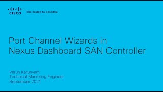 NDFC SAN: Port Channel Wizards