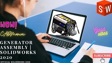 Generator Assembly | SolidWorks Tutorial for Beginners exercise 107 | What