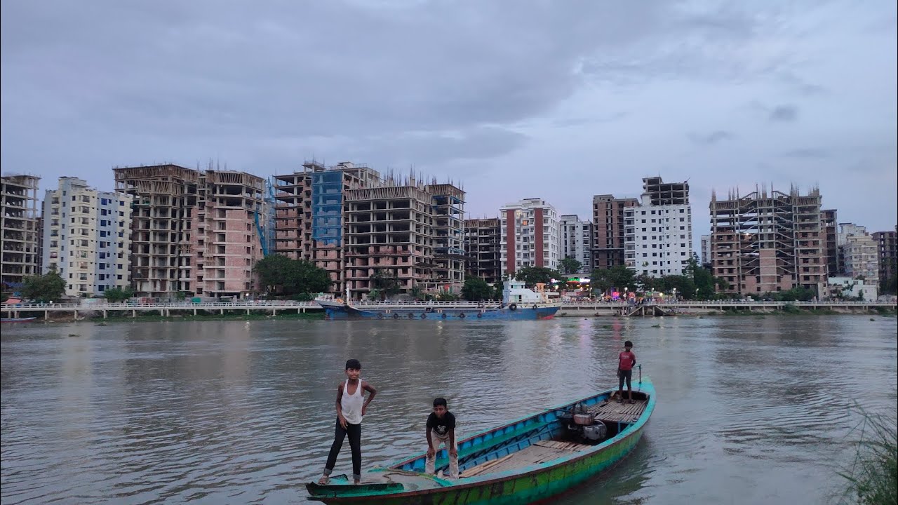 Turag Beautiful Turag River At Rainy Season.. - YouTube