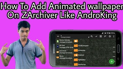 How to add animated wallpaper on ZArchiver || Like To AndroKing