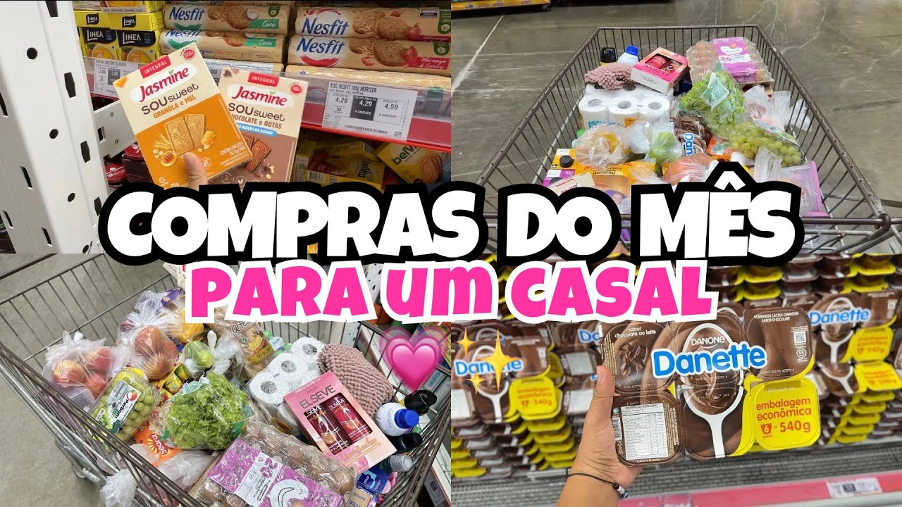 COMPRAS DO MÊS PARA UM CASAL | PRIMEIRA COMPRA DO ANO DE 2026 | MÊS DE FEVEREIRO 🏠💗✨