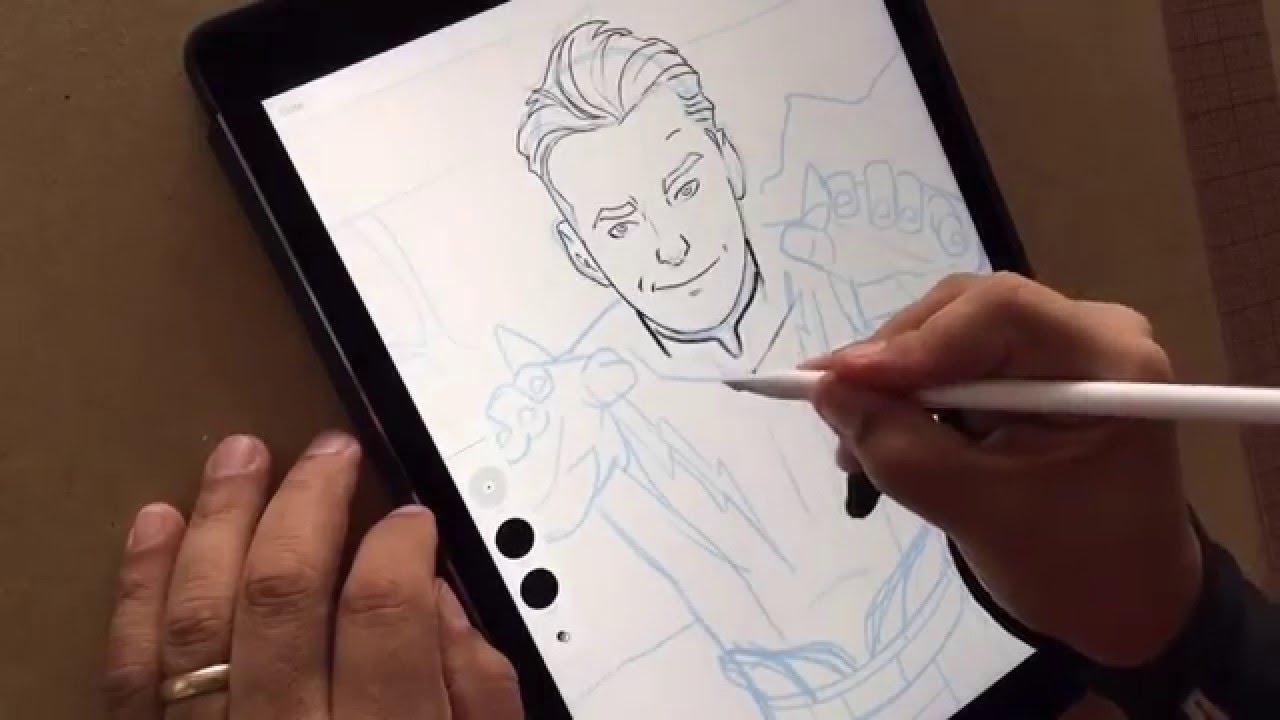 Ilustration Drawing with ipad pro adobe sketch for Windows PC