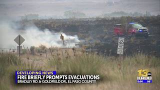 Mandatory evacuations lifted near Bradley Road and Goldfield Drive for fire