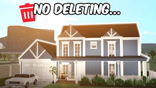 BUILDING A BLOXBURG HOUSE but I cant DELETE ANYTHING