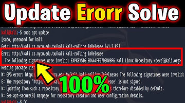 Kali Linux: The following signatures were invalid:EXPKEYSIG Kali Linux Repository | Add repositories