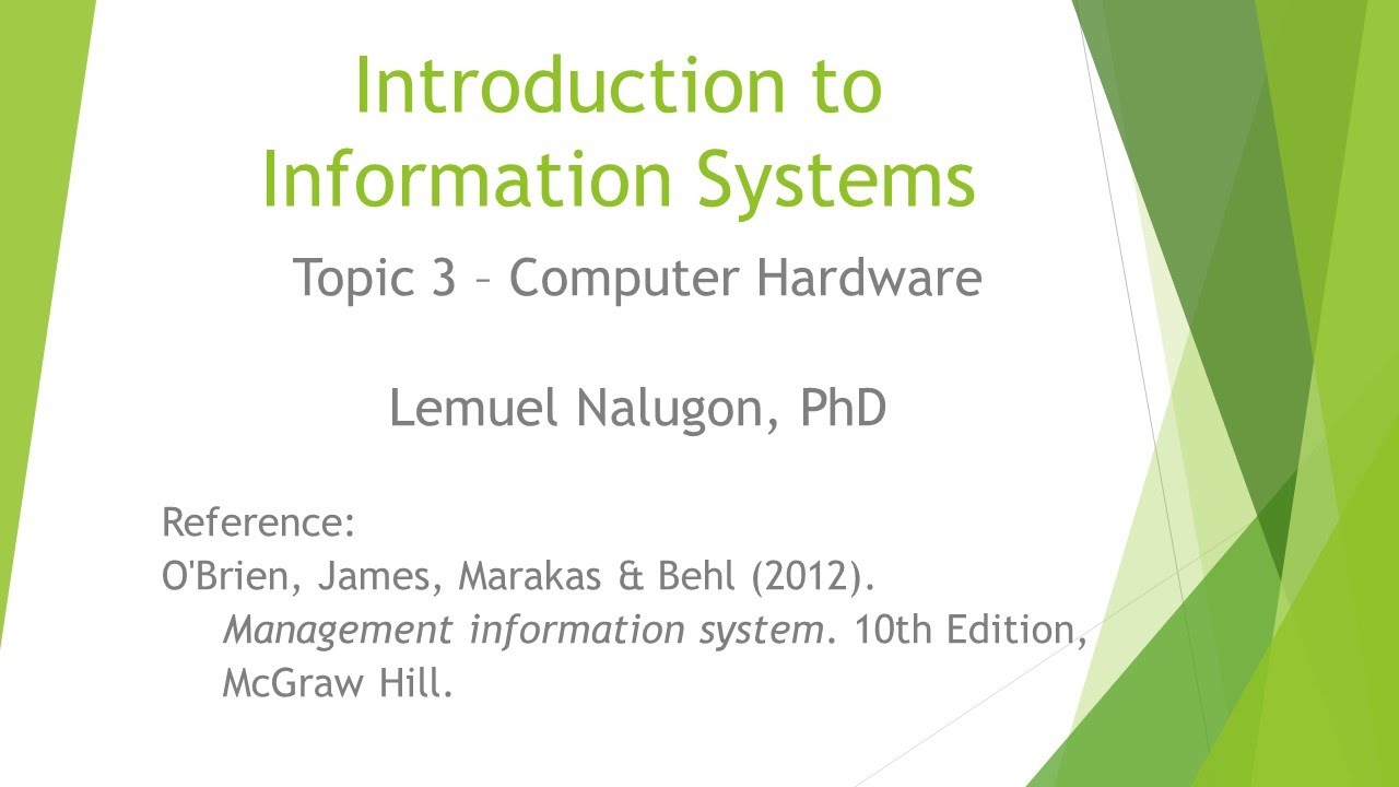 Computer Hardware Introduction to Information Systems YouTube