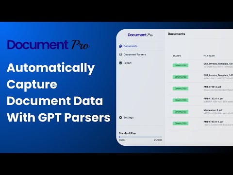 Extract Custom Invoices Accurately using DocumentPro GPT Parsers