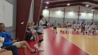 Sophie Serving In Volleyball