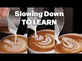 My three favorite pours in slow motion  latte art