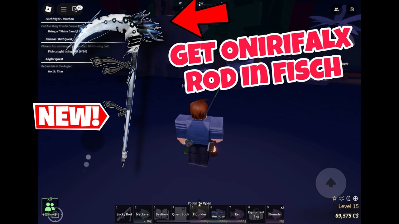 How To GET ONIRIFALX ROD In Fisch! (FULL GUIDE) Roblox (Mythic Rod ...
