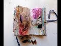 Art Journaling Process   'Let it go'