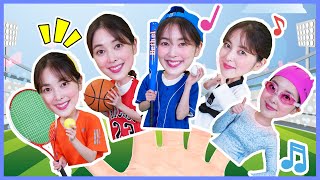 Five Finger Family sports kids Song-Nursery Rhymes & Kids Songs 다니 스포츠 핑거송인 동요선수 핑거송 어린이 인기동요 [DANI]