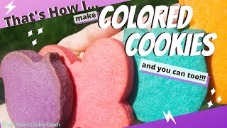 How to Make SUGAR COOKIES with COLORED DOUGH// LEMON FLAVORED SUGAR COOKIES brightly colored cookies