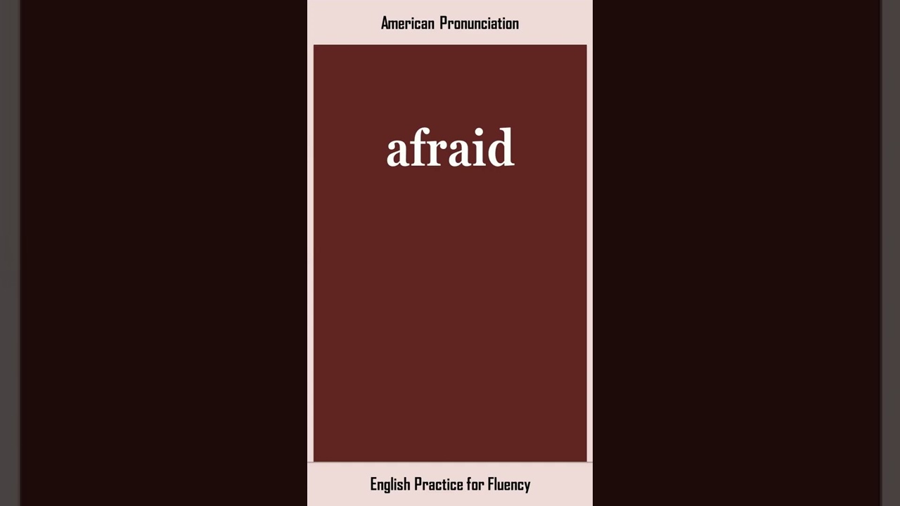 SCARED  Pronúncia em inglês do Cambridge Dictionary