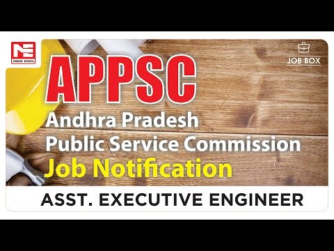 APPSC Recruitments for Assistant Executive Engineer  | JOB BOX