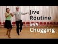Jive routine with chugging  latin dance figures
