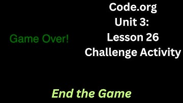Code org Lesson 26 Challenge - Game Over