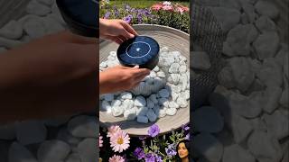 Creative flower pot fountain setup 🌿 Layer pots, add greenery, and build a beautiful .#shorts