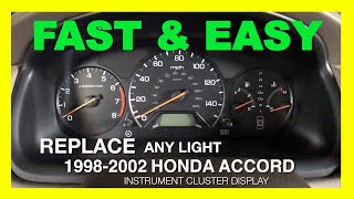 19982002 Honda Accord Odometer Backlight Fix (Instrument Cluster Display Removal) 6th generation