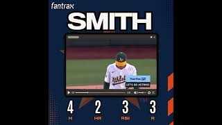 Rookie Cam Smith was on fire yesterday Huge performance #fantasybaseball #mlb