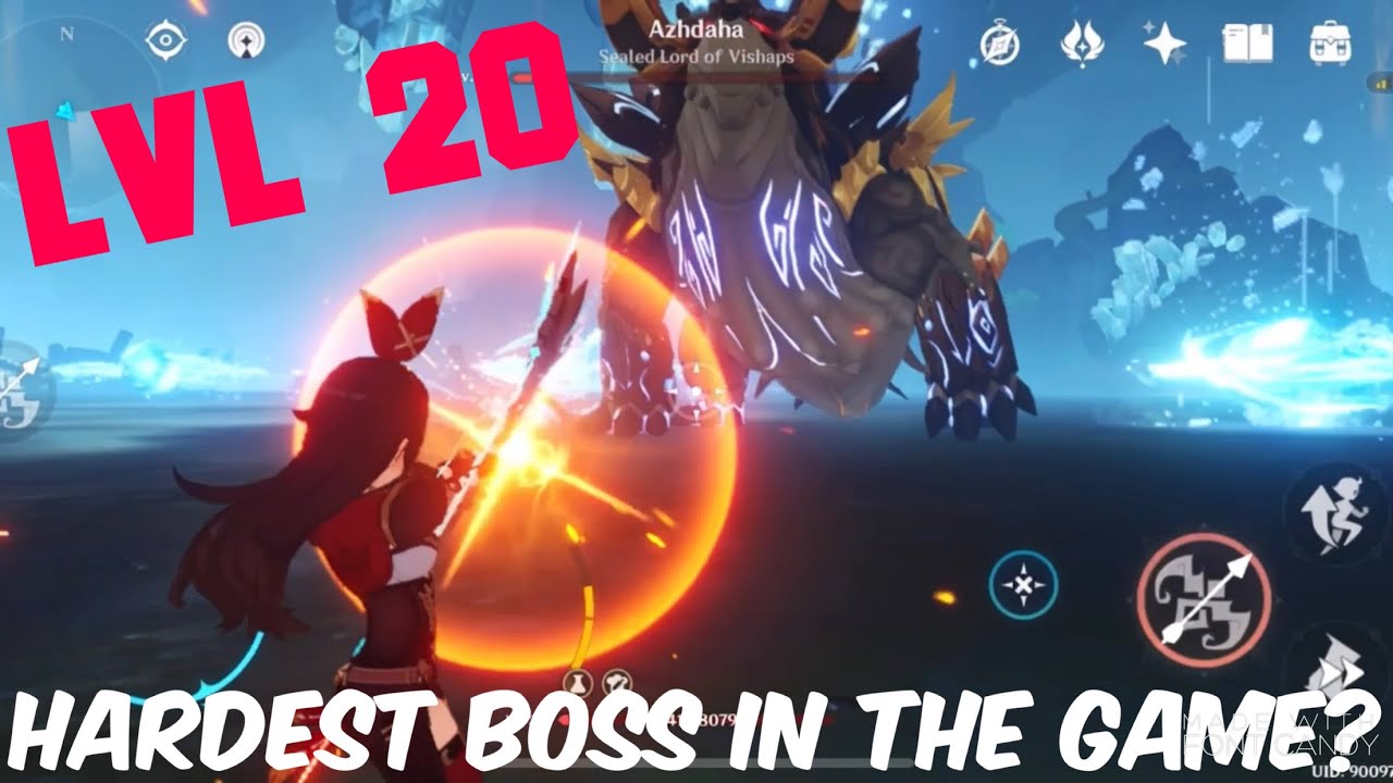 LVL20 AMBER SOLOS AZHDAHA! Genshin Impact Mobile - YouTube