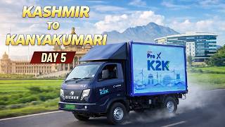 Eicher Pro X Ev - Kashmir To Kanyakumari Record Run Day 5 Of K2k Journey Crossing The Epic Karnataka