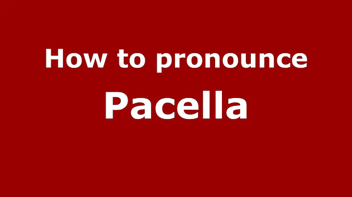 How to pronounce Pacella (Italian/Italy) - PronounceNames.c...